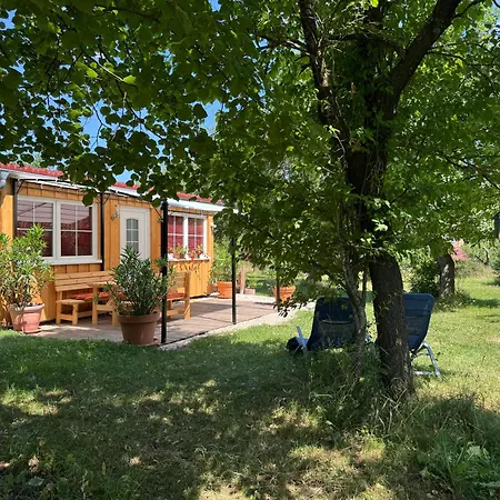 Camping Holzhaus Mit Trailer Lasse Seele Baumeln Wettringen (Bavaria)